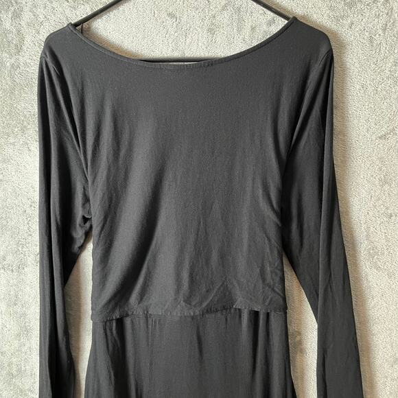 Peruvian Connection Fonteyn Dress Scoop Neck Wrap Pima Cotton Large Pima Cotton - Picture 2 of 6